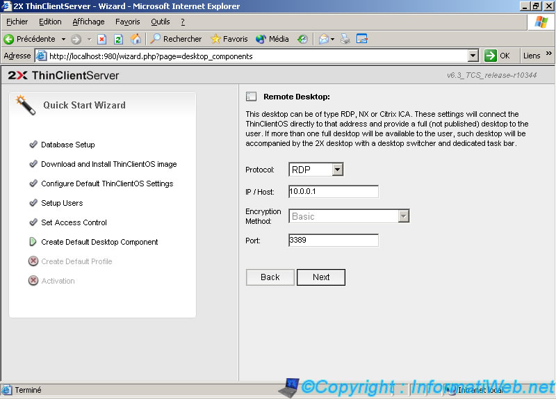 Terminal Server (TSE / thin clients) with 2X ThinClientServer